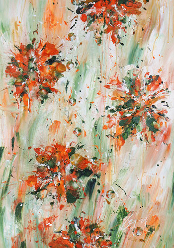Floral Symphony von Dominique Lenoir, Malerei kaufen auf Singulart