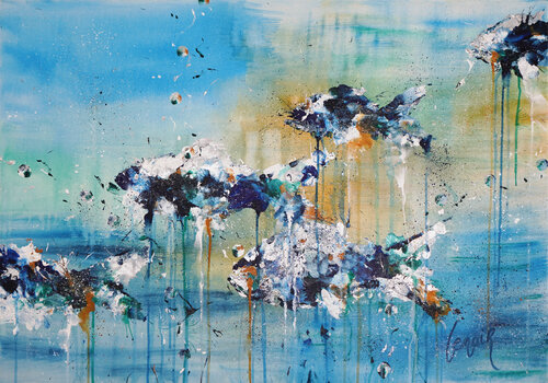 Silver-blue Fishes 2 Dominique Lenoir