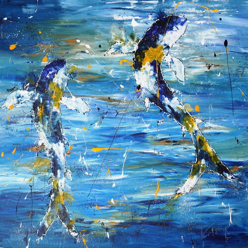 Blue Energy 2 di Dominique Lenoir, Pittura in vendita su Singulart