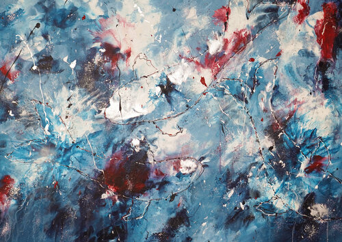 Shadows and the hidden Fishes 2 di Dominique Lenoir, Pittura in vendita su Singulart