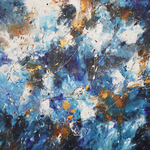 Shadows and the hidden Fishes 4 par Dominique Lenoir, Peinture en vente sur Singulart