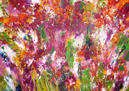Wild Garden Symphony van Dominique Lenoir, Schilderij te koop op Singulart