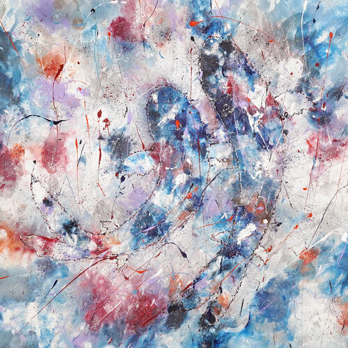 Two Fishes, One Current von Dominique Lenoir, Malerei kaufen auf Singulart