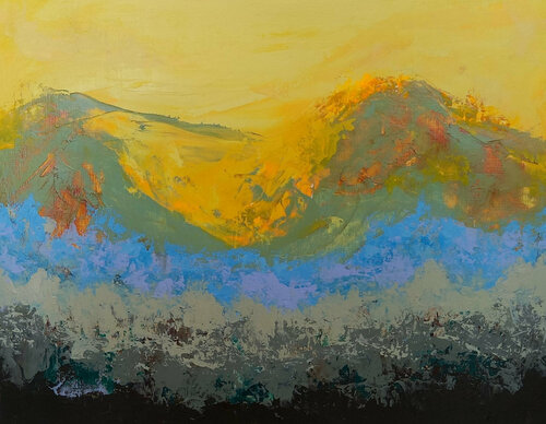 Sunset van Jill Dowell, Werk op papier te koop op Singulart