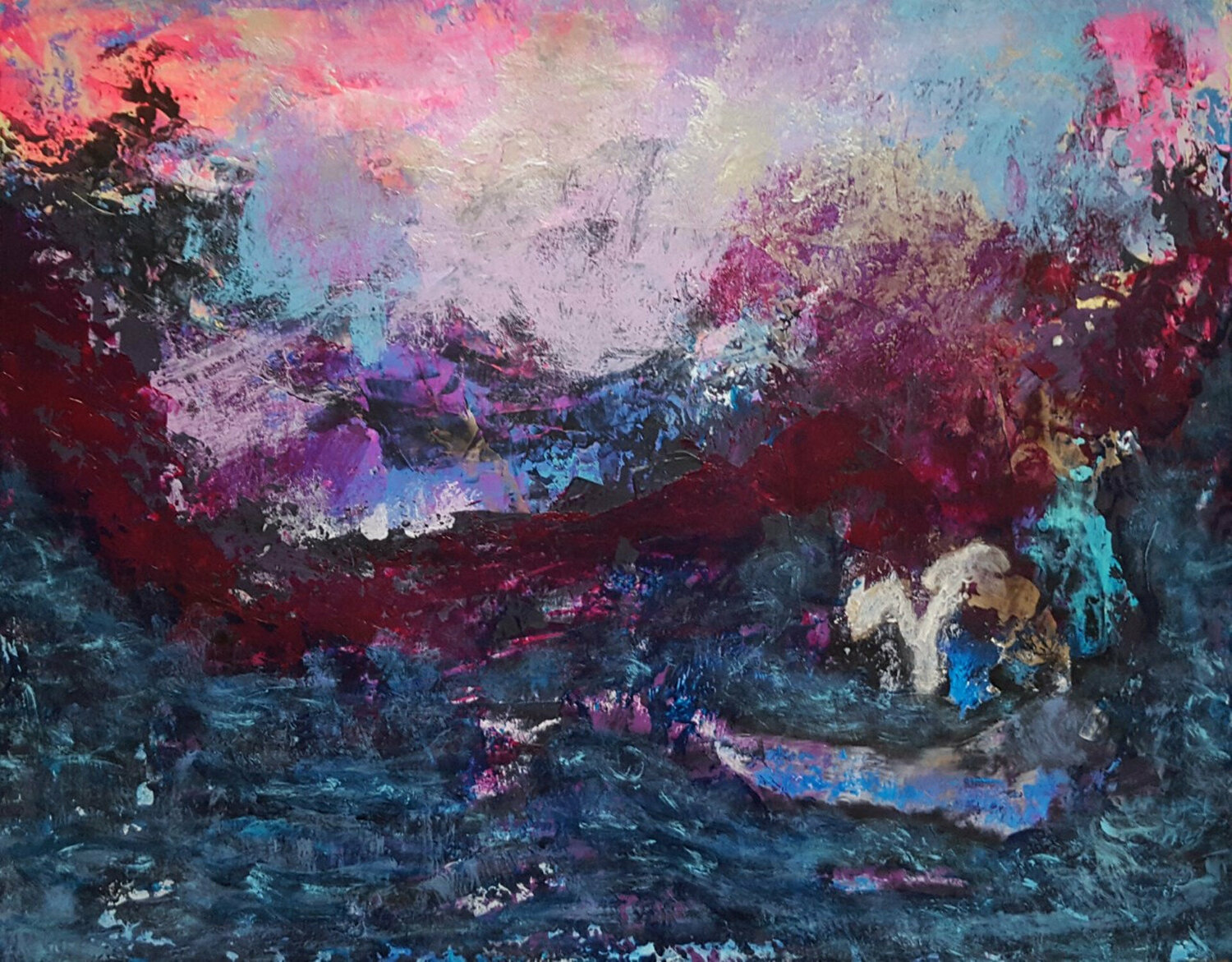 Navigating the Storm Jill Dowell Werk op papier te koop