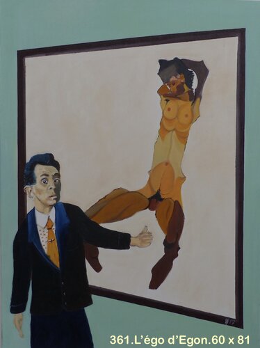 L'égo d(Egon van Serge DUMEZ, Schilderij te koop op Singulart