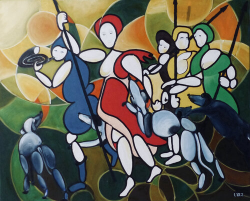 Diane chasseresse de Serge DUMEZ, Pintura a la venta en Singulart