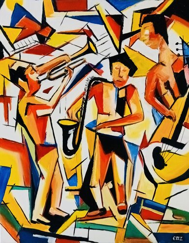 Le blues von Serge DUMEZ, Malerei kaufen auf Singulart