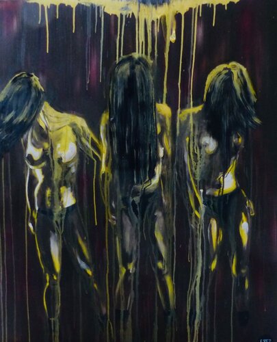 Le ciel sur la tête von Serge DUMEZ, Malerei kaufen auf Singulart