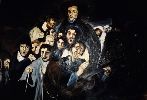 Sous la protection de Francisco de Serge DUMEZ, Pintura a la venta en Singulart