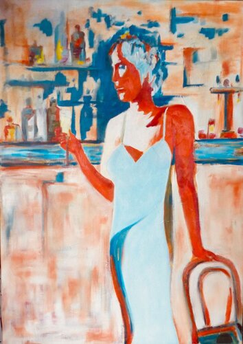 Longue attente by Serge DUMEZ, Painting for Sale on Singulart