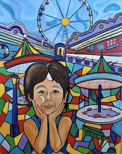Les Yzux de l'enfance by Serge DUMEZ, Painting for Sale on Singulart