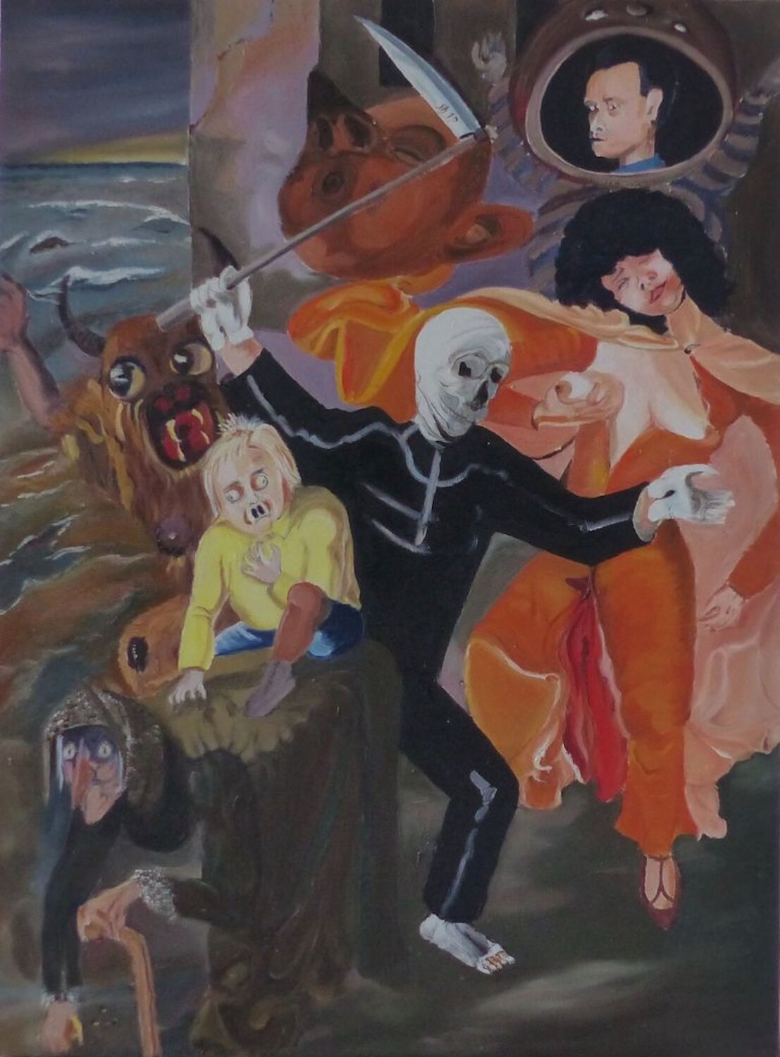 Les dis commandements d'Otto Serge DUMEZ Pintura original en venta