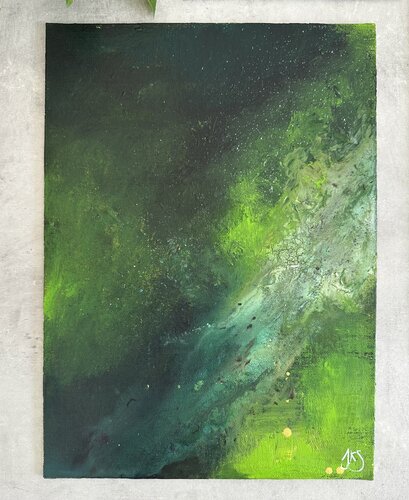 Evergreen love van Jenna Silander, Schilderij te koop op Singulart