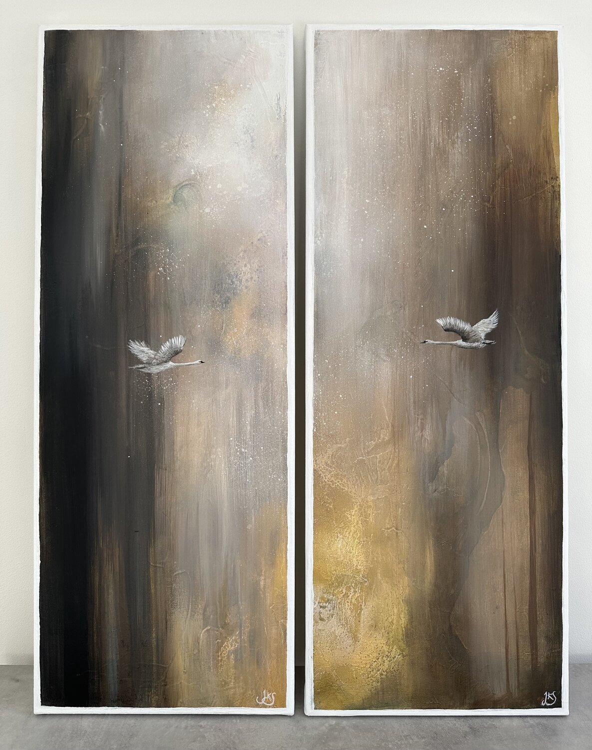 When the world just lets us be (diptych) Jenna Silander