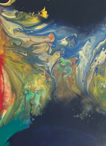 OUT of the BLUE par Ron Durnavich, Peinture en vente sur Singulart