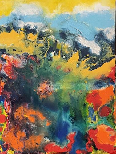 AUTUMN PARTY par Ron Durnavich, Peinture en vente sur Singulart
