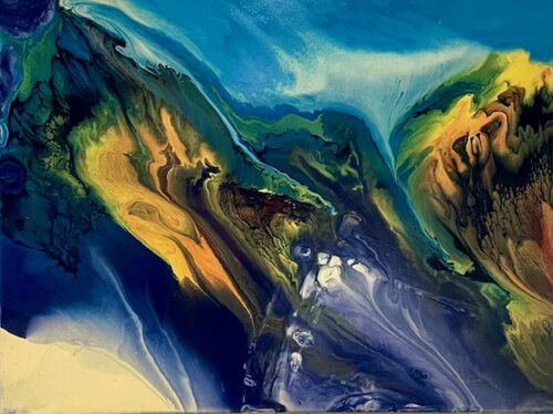 VALLEY of Time & Dreams par Ron Durnavich, Peinture en vente sur Singulart