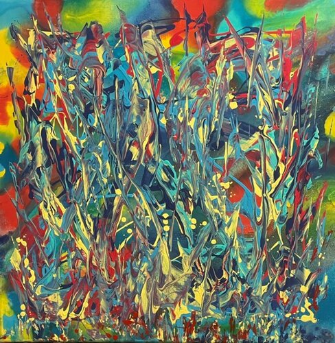 Jubilant par Ron Durnavich, Peinture en vente sur Singulart