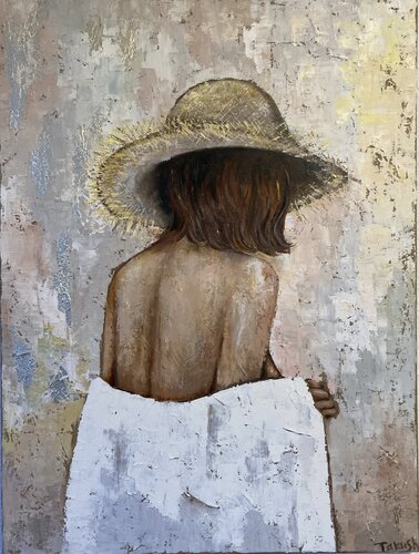 Straw Hat van Tatiana Takush, Schilderij te koop op Singulart