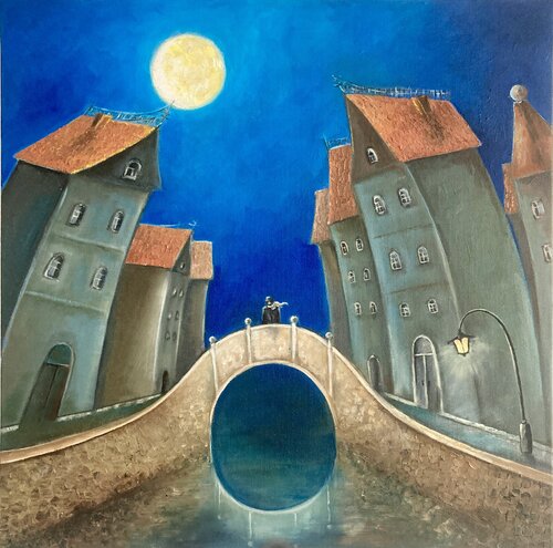 Full Moon Melancholy by Tatiana Takush, Painting for Sale on Singulart