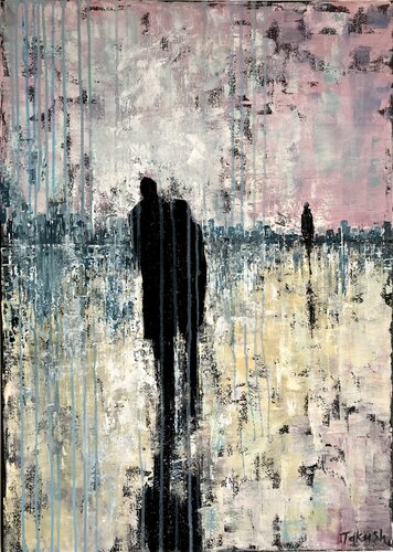 Walking in the Rain by Tatiana Takush, Painting for Sale on Singulart