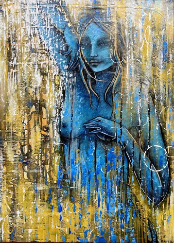 Indigo Woman van Tatiana Takush, Schilderij te koop op Singulart