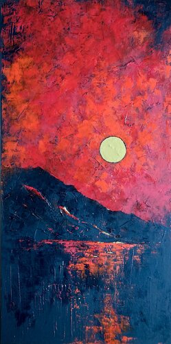 Golden Moon Magie by Tatiana Takush, Painting for Sale on Singulart
