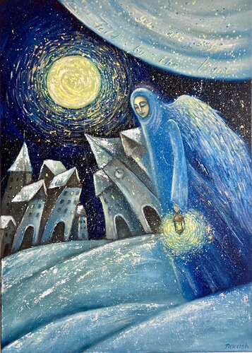 Held by the light by Tatiana Takush, Painting for Sale on Singulart