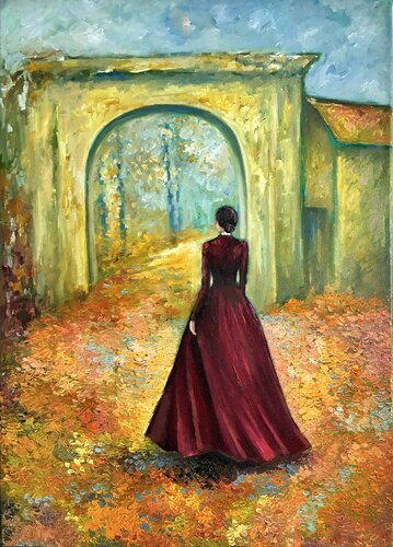 A Passage Through Golden Time van Tatiana Takush, Schilderij te koop op Singulart