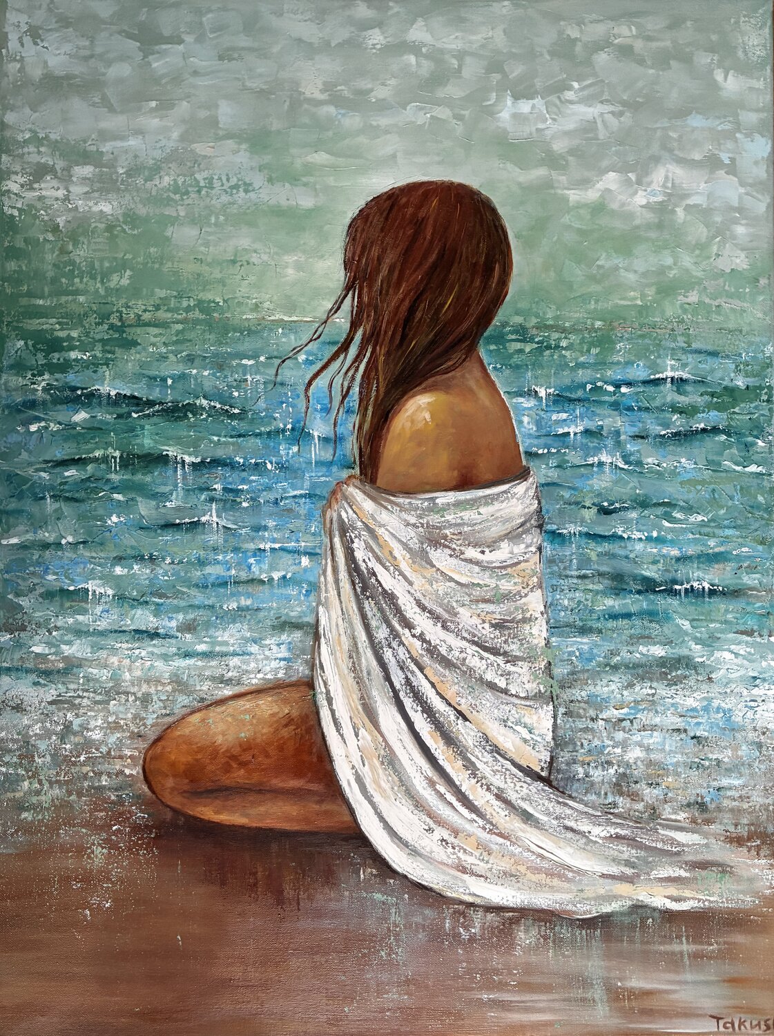 Whisper of the Sea Tatiana Takush Originalgemälde zu verkaufen