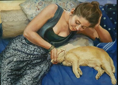 Fluffy tenderness van Tetyana Soboleva, Schilderij te koop op Singulart