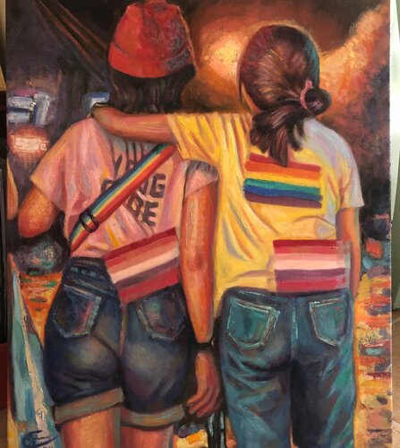 Love is love van Emma Ramírez Conde, Schilderij te koop op Singulart