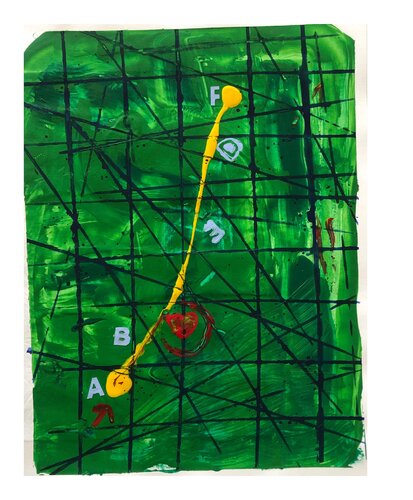 Cross Road 2 di Emma Ramírez Conde, Pittura in vendita su Singulart