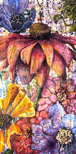 Portrait 4. Portraits in Bloom Series de Emma Ramírez Conde, Pintura a la venta en Singulart