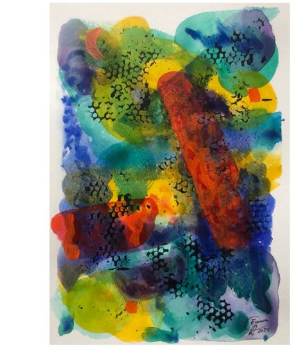 Koi fish 4 by Emma Ramírez Conde, Work on Paper for Sale on Singulart