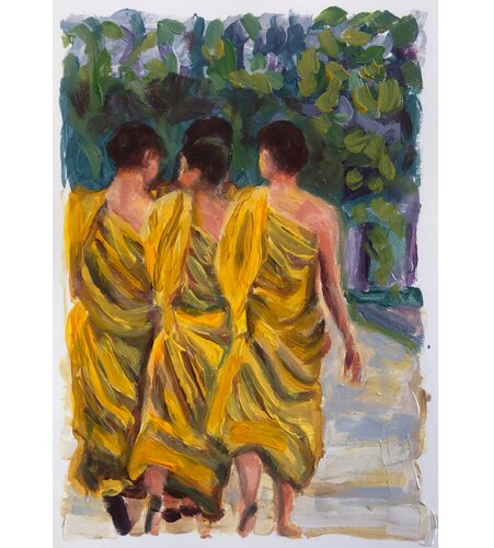Monks 2 by Emma Ramírez Conde, Work on Paper for Sale on Singulart
