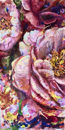 Portrait 9. Portraits in Bloom Series de Emma Ramírez Conde, Pintura a la venta en Singulart