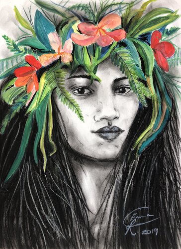 Exotic beauty de Emma Ramírez Conde, Dibujo a la venta en Singulart