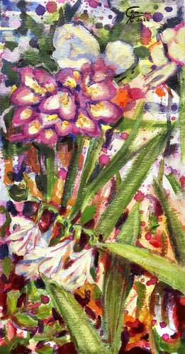 Portrait 11. Portraits in Bloom Series van Emma Ramírez Conde, Schilderij te koop op Singulart