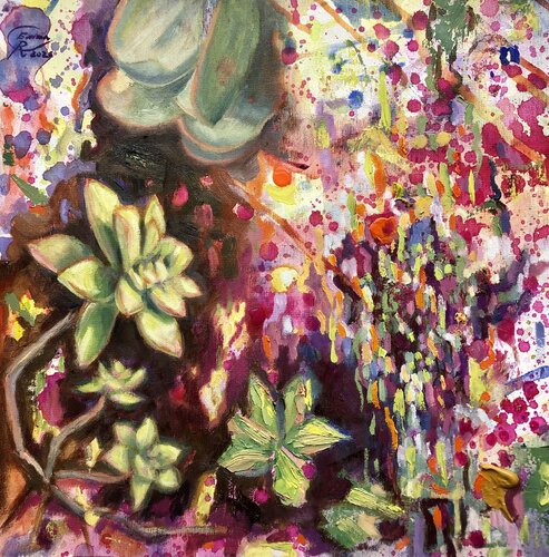 Portrait 12. Portraits in Bloom Series de Emma Ramírez Conde, Pintura a la venta en Singulart