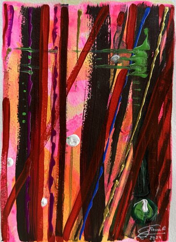 Abstraction red 5 von Emma Ramírez Conde, Werk auf Papier kaufen auf Singulart
