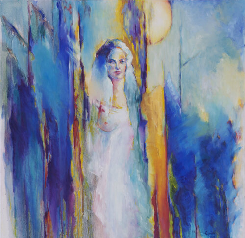 Kyaneai di Eirini Riga, Pittura in vendita su Singulart