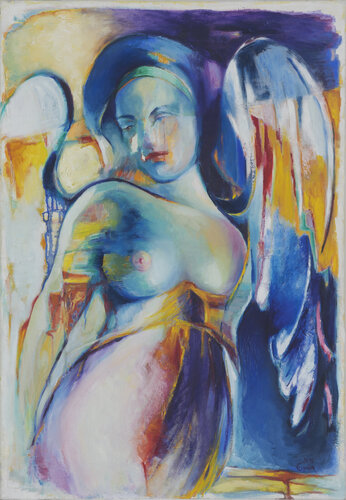 like a destroyed mural van Eirini Riga, Schilderij te koop op Singulart