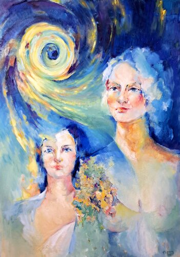 incubation van Eirini Riga, Schilderij te koop op Singulart