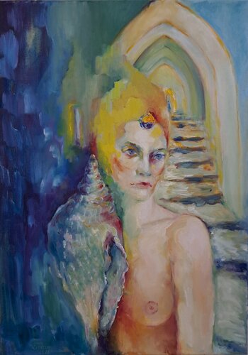 siren van Eirini Riga, Schilderij te koop op Singulart