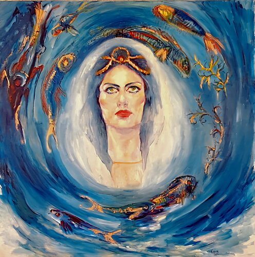 nereid van Eirini Riga, Schilderij te koop op Singulart