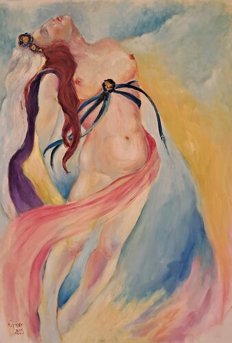 ethereal flight van Eirini Riga, Schilderij te koop op Singulart