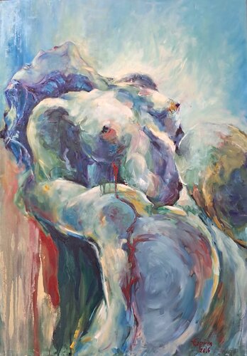 fusion dans l'abime von Eirini Riga, Malerei kaufen auf Singulart