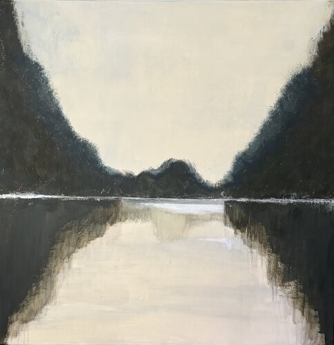 Lake landscape par Simona Messina, Peinture en vente sur Singulart